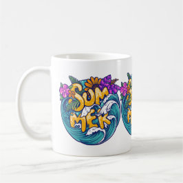 Summer Tropical Flowers Beach Ocean Waves Koffiemok