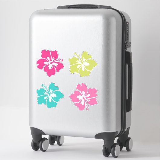 Summer Tropical Flowers Sticker (Koffer)