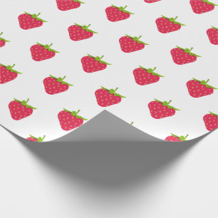 Summer Tropical Food Fruit Red aardbei Cadeaupapier