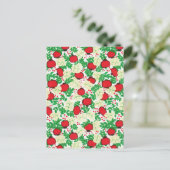 Summer Tropical Fruit Leaves Natural Briefkaart (Staand voorkant)