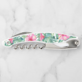 Summer Tropical Garden Corkschroef Bottle Open Kurkentrekker (Achterkant)