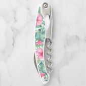 Summer Tropical Garden Corkschroef Bottle Open Kurkentrekker (Achterkant)