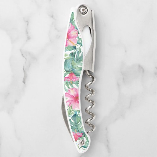 Summer Tropical Garden Corkschroef Bottle Open Kurkentrekker (Achterkant)