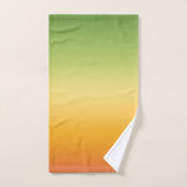 Summer Tropical Gradient Oranje Lemon Limoen Ombre Bad Handdoek (Handdoek)