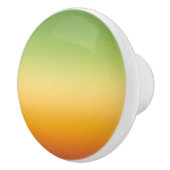 Summer Tropical Gradient Oranje Lemon Limoen Ombre Keramische Knop (Rechts)
