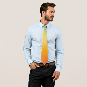 Summer Tropical Gradient Oranje Lemon Limoen Ombre Stropdas
