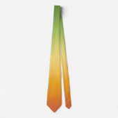 Summer Tropical Gradient Oranje Lemon Limoen Ombre Stropdas (Voorkant)