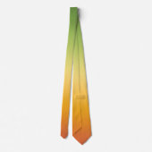 Summer Tropical Gradient Oranje Lemon Limoen Ombre Stropdas (Achterkant)