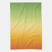 Summer Tropical Gradient Oranje Lemon Limoen Ombre Theedoek (Verticaal)