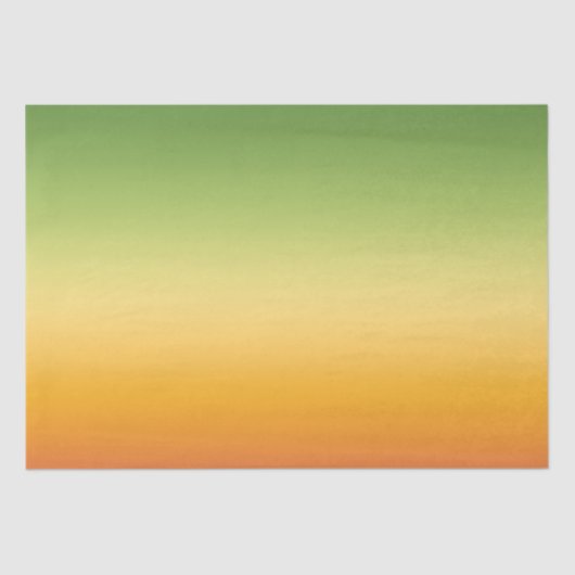 Summer Tropical Gradient Oranje Lemon Limoen Ombre Tissuepapier (Voorkant)