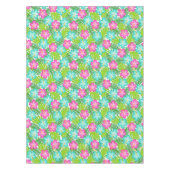 Summer Tropical Hawaiian Floral Pattern Tafelkleed (Voorkant)