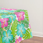 Summer Tropical Hawaiian Floral Pattern Tafelkleed (Voorbeeld)