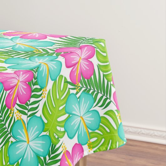 Summer Tropical Hawaiian Floral Pattern Tafelkleed (Voorbeeld)