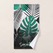 Summer Tropical Leaves Bad Handdoek (Handdoek)