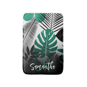 Summer Tropical Leaves Badmat