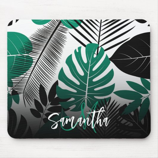 Summer Tropical Leaves Muismat (Voorkant)