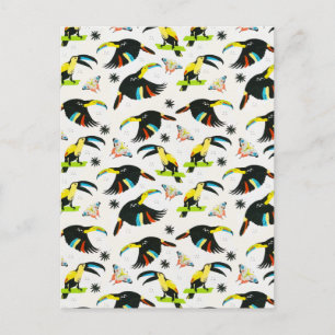 Summer Tropical Oerwoud Parrot Butterfly Briefkaart