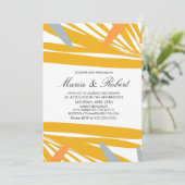 Summer Tropical Palm Abstract Gellow Gellow Gellow Kaart (Staand voorkant)