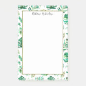 Summer Tropical Palm-bladeren gepersonaliseerd Post-it® Notes (Voorkant)