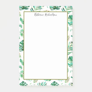 Summer Tropical Palm-bladeren gepersonaliseerd Post-it® Notes