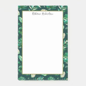Summer Tropical Palm-bladeren gepersonaliseerd Post-it® Notes (Voorkant)