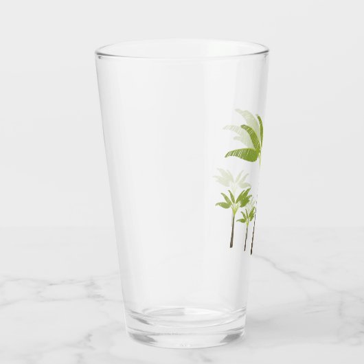 Summer Tropical Palm Tree Island Beach Classic Glas (Rechts)