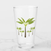 Summer Tropical Palm Tree Island Beach Classic Glas (Voorkant)