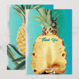 Summer Tropical Pineappelfruit Bedankkaart