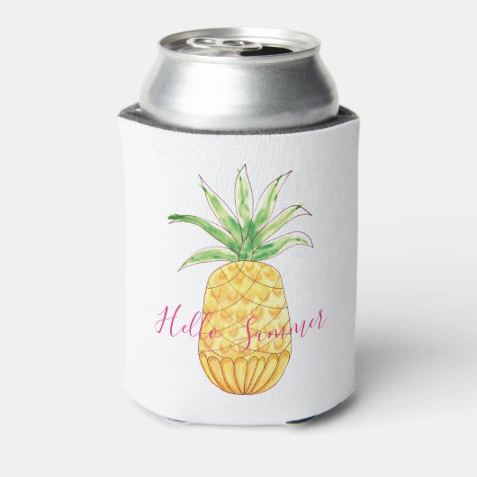 Summer Tropical Pineapple Blikjeskoeler (Blikje Achterkant)