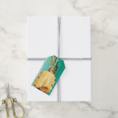 Summer Tropical Pineapple Fruit Birthday Party Cadeaulabel (Met Touw)