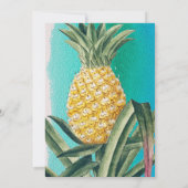 Summer Tropical Pineapple Fruit Birthday Party Kaart (Achterkant)
