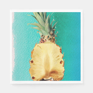 Summer Tropical Pineapple Fruit Birthday Party Servet