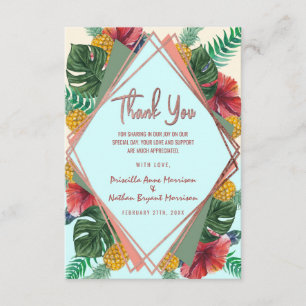 Summer Tropical Pineapple Leaves Floral bedankt