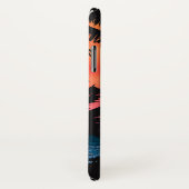 Summer Tropical Pink Oranje Palm Trees Sunset Case-Mate iPhone Case (Achterkant / rechts)