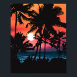 Summer Tropical Pink Oranje Palm Trees Sunset Poster<br><div class="desc">Dit tropische en coole ontwerp is perfect voor de warme zomermaanden. Hij heeft een artsachtige en moderne neonroze, oranje en paarse neonzon met zwarte palmsilhouettes met een heldere zonlicht. Het is prachtig, prachtig en beeldhouwend. ***BELANGRIJKE NOTA VAN HET ONTWERP: Voor om het even welk verzoek van het douaneontwerp zoals passende...</div>