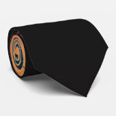 Summer Tropical Pink Oranje Palm Trees Sunset Stropdas (Opgerold)