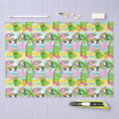Summer Tropical Toucan en Flamingo patroon Tissuepapier (Craft)