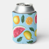 Summer Tropical Waterverf Fruit Watermelon Blikjeskoeler (Blikje Achterkant)