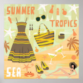 Summer Tropics Poster (Voorkant)