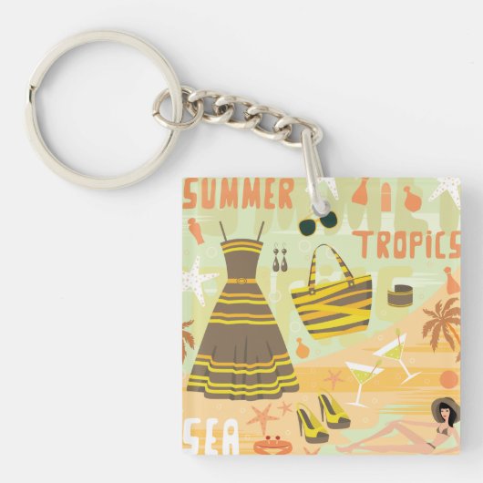 Summer Tropics Sleutelhanger (Voorkant)