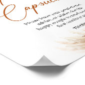 Summer tropische terracotta pampas Time capsule Poster (Hoek)