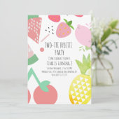 Summer Tutti Fruitti Tropical Huge Fruits Kaart (Staand voorkant)