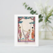 Summer uit "Gazette du Bon Ton" 1925 Briefkaart (Staand voorkant)