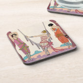 Summer, uit "Gazette du Bon Ton", 1925 Drankjes Onderzetter (Linkerzijde)