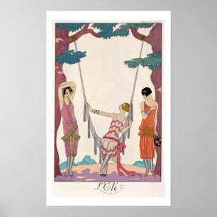 Summer uit "Gazette du Bon Ton" 1925 Poster