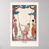 Summer uit "Gazette du Bon Ton" 1925 Poster (Voorkant)
