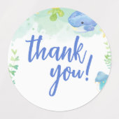 Summer Under the Zee Baby shower Bedankt Labels (Design 1)