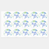 Summer Under the Zee Baby shower Bedankt Labels (Vel)