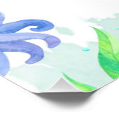 Summer Under the Zee Baby shower Boeken en geschen Perfect Poster (Hoek)