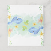 Summer Under the Zee Baby shower Place Card Plaatskaartje (Buitenkant ongevouwen)